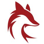 AeroFox Media red fox head logo